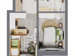 Продается 2-комнатная квартира ЖК Стрижи Сити, блок-секции 6,7, 38.92  м&sup2;, 9340380 рублей