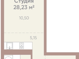 Продается 1-комнатная квартира ЖК Новые горизонты на Советской, д 1, 28.23  м&sup2;, 6000000 рублей