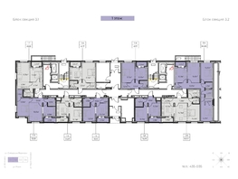 Продается 2-комнатная квартира ЖК Зенит, 3 этап, 53.61  м&sup2;, 8041500 рублей