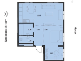 Продается 3-комнатная квартира ЖК Затон, блок-секция 2, 51.6  м&sup2;, 7972200 рублей