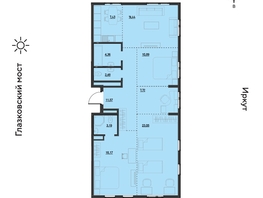 Продается 5-комнатная квартира ЖК Затон, блок-секция 2, 105.8  м&sup2;, 14494600 рублей