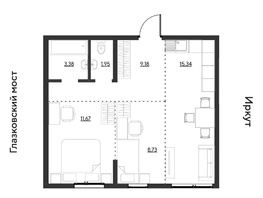 Продается 2-комнатная квартира ЖК Затон, блок-секция 3, 50.25  м&sup2;, 7562625 рублей