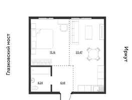 Продается 2-комнатная квартира ЖК Затон, блок-секция 3, 44.55  м&sup2;, 6994350 рублей