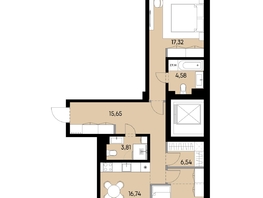 Продается 2-комнатная квартира ЖК ВЕКТОР премиум-квартал, дом 1, 78.11  м&sup2;, 21943000 рублей