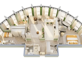 Продается 4-комнатная квартира ЖК Звезды, дом 1, 128.9  м&sup2;, 36939000 рублей