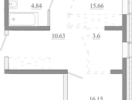 Продается 2-комнатная квартира ЖК Мега, дом 5, 60.75  м&sup2;, 6682500 рублей