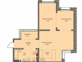 Продается 3-комнатная квартира ЖК Стрижи Сити, блок-секции 8,9, 72.5  м&sup2;, 16815000 рублей