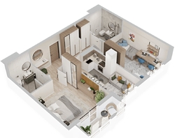 Продается 2-комнатная квартира  ЖиВой комплекс на Кузьмихе, 64.61  м&sup2;, 9500000 рублей