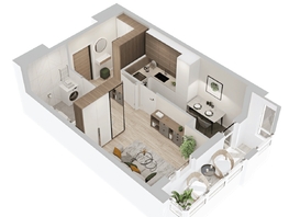 Продается 1-комнатная квартира  ЖиВой комплекс на Кузьмихе, 33.6  м&sup2;, 5750000 рублей