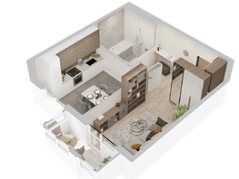 Продается 1-комнатная квартира  ЖиВой комплекс на Кузьмихе, 40.68  м&sup2;, 6800000 рублей