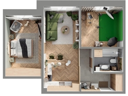 Продается 3-комнатная квартира ЖК Стрижи Сити, блок-секции 6,7, 60.6  м&sup2;, 11362680 рублей