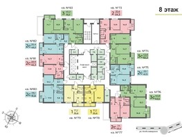 Продается 2-комнатная квартира ЖК Планета, корпус 2, 46.1  м², 6553985 рублей