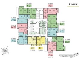 Продается 2-комнатная квартира ЖК Планета, корпус 2, 54.3  м², 7428045 рублей