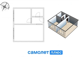 Продается 1-комнатная квартира Московский - Комсомольский тер, 34  м², 3250000 рублей