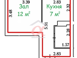 Продается 1-комнатная квартира ЖК Старт, 27.5  м², 3740000 рублей