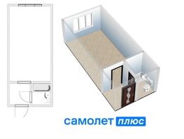Продается 1-комнатная квартира Строителей б-р, 22.6 м², 2500000 рублей