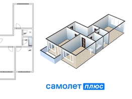 Продается 2-комнатная квартира ЖК Верхний бульвар-2, дом 53 корп 2, 60.2  м², 8730000 рублей