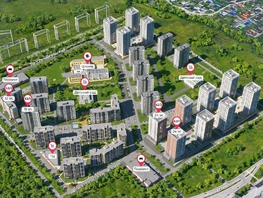 Продается 2-комнатная квартира ЖК Верхний бульвар-2, дом 53 корп 2, 57.4 м², 7900000 рублей