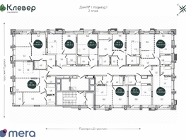 Продается 1-комнатная квартира ЖК Клевер, 34.23  м², 5774000 рублей