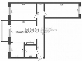 Продается 3-комнатная квартира Дзержинского ул, 54.7  м², 6420000 рублей