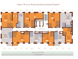 Продается 2-комнатная квартира ЖК Уютный квартал, дом 3, 49.6  м&sup2;, 8441000 рублей