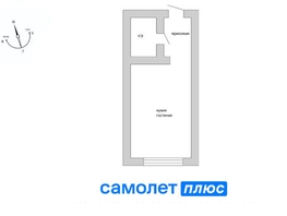 Продается Студия ЖК Мичуринская аллея, дом 58 корп 1, 24.6  м&sup2;, 3850000 рублей