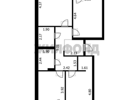 Продается 3-комнатная квартира генерал-майора Рожкина А.Н. ул, 83.4  м², 9500000 рублей