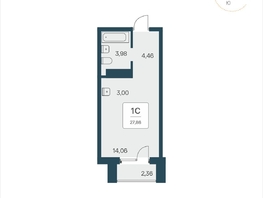 Продается Студия АК Тайм Парк, 27.86 м², 5600000 рублей