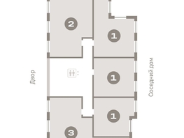 Продается 1-комнатная квартира ЖК Пшеница, дом 2.1, 50.38 м², 7060000 рублей