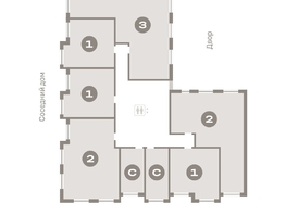 Продается 1-комнатная квартира ЖК Пшеница, дом 2.1, 43.07 м², 6350000 рублей