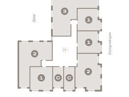 Продается 2-комнатная квартира ЖК Пшеница, дом 2.1, 88.95 м², 12100000 рублей