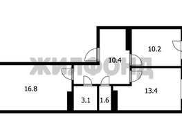 Продается 2-комнатная квартира ЖК Новые Матрешки, дом 2 , 55.3 м², 5690000 рублей