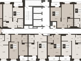 Продается 3-комнатная квартира ЖК Авторский квартал, 56.47 м², 10575000 рублей