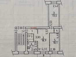 Продается 3-комнатная квартира Мира ул, 55.3 м², 4800000 рублей