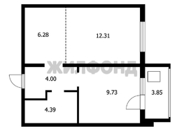 Продается 1-комнатная квартира 3-й микрорайон, 36.3 м², 4500000 рублей