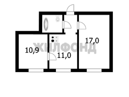 Продается 2-комнатная квартира Сибиряков-Гвардейцев ул, 45.2 м², 3600000 рублей