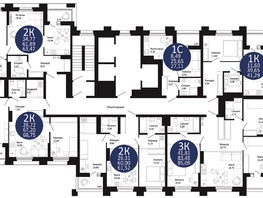 Продается 2-комнатная квартира ЖК Первый на Рябиновой, 68.75  м², 8850222 рублей