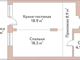Продается 1-комнатная квартира ЖК Флора и Фауна, 18а, 51.2  м&sup2;, 18300000 рублей