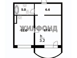 Продается 1-комнатная квартира Горский мкр, 40.7 м², 6290000 рублей