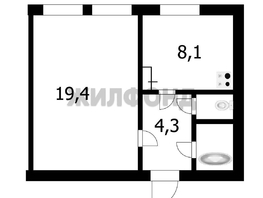 Продается 1-комнатная квартира Филатова ул, 37.5  м², 2950000 рублей