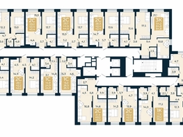 Продается 2-комнатная квартира ЖК Первый на Есенина, дом 3, 42.4  м², 6905000 рублей