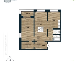 Продается 2-комнатная квартира ЖК Галактика, дом 4 Марс, 73.7 м², 9700000 рублей