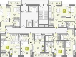 Продается 2-комнатная квартира ЖК Счастливый квартал, дом 2, 45.6  м², 7190000 рублей