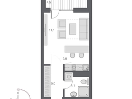 Продается Студия ЖК Дом Нобель, 31.45  м², 8400000 рублей