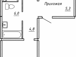 Продается 2-комнатная квартира ЖК Гренландия, Лес дом №5, 65.2 м², 7090000 рублей
