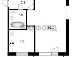 Продается 1-комнатная квартира Строительная ул, 31.1  м², 1750000 рублей