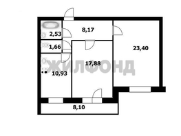 Продается 2-комнатная квартира 2-й (4 мкр.) кв-л, 64.3  м², 7800000 рублей