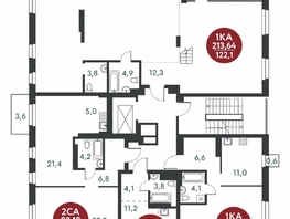 Продается 2-комнатная квартира ЖК Скандинавские кварталы, дом 1, 80.18 м², 11420300 рублей