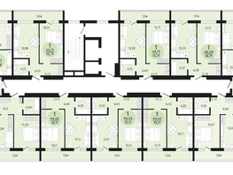 Продается 1-комнатная квартира ЖК Новый парк, дом 3, 45.69 м², 5263860 рублей