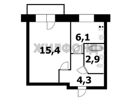 Продается 1-комнатная квартира Киевская ул, 28.7  м², 3500000 рублей